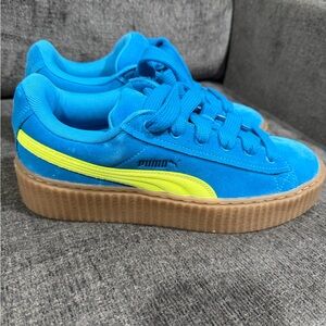 PUMA x Fenty by Rihanna Creeper Phatty Speed Blue Lime Womens Size 8 and 10 New